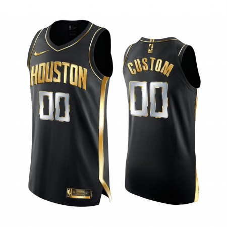 Maglia NBA Houston Rockets Personalizzate 2020-21 Nero Golden Edition Swingman - Uomo